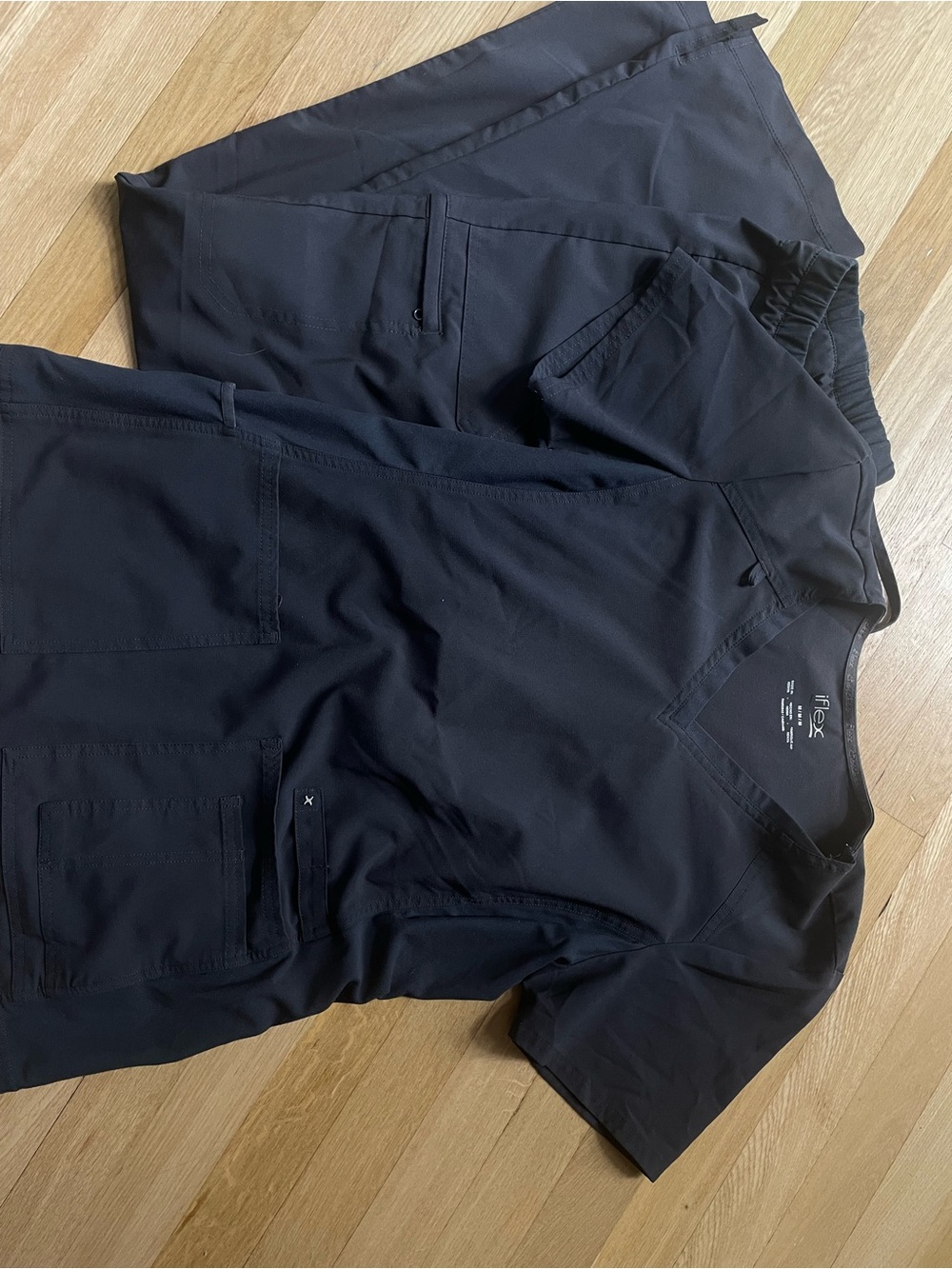Cherokee Black Medical Scrub Top and Pants